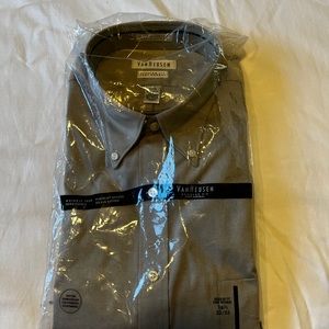 NWT Van Heusen pin point Oxford regular fit shirt 16.5 32/33